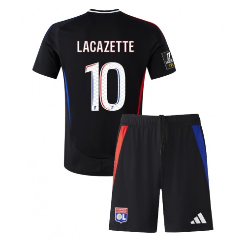 Fotbalové Dres Olympique Lyonnais Alexandre Lacazette #10 Dětské Venkovní 2024-25 Krátký Rukáv (+ trenýrky)